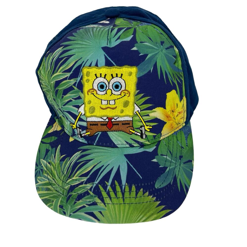 Spongebob Squarepants Hat Snapback Adjustable Tropical Cartoon Vacation Funny
